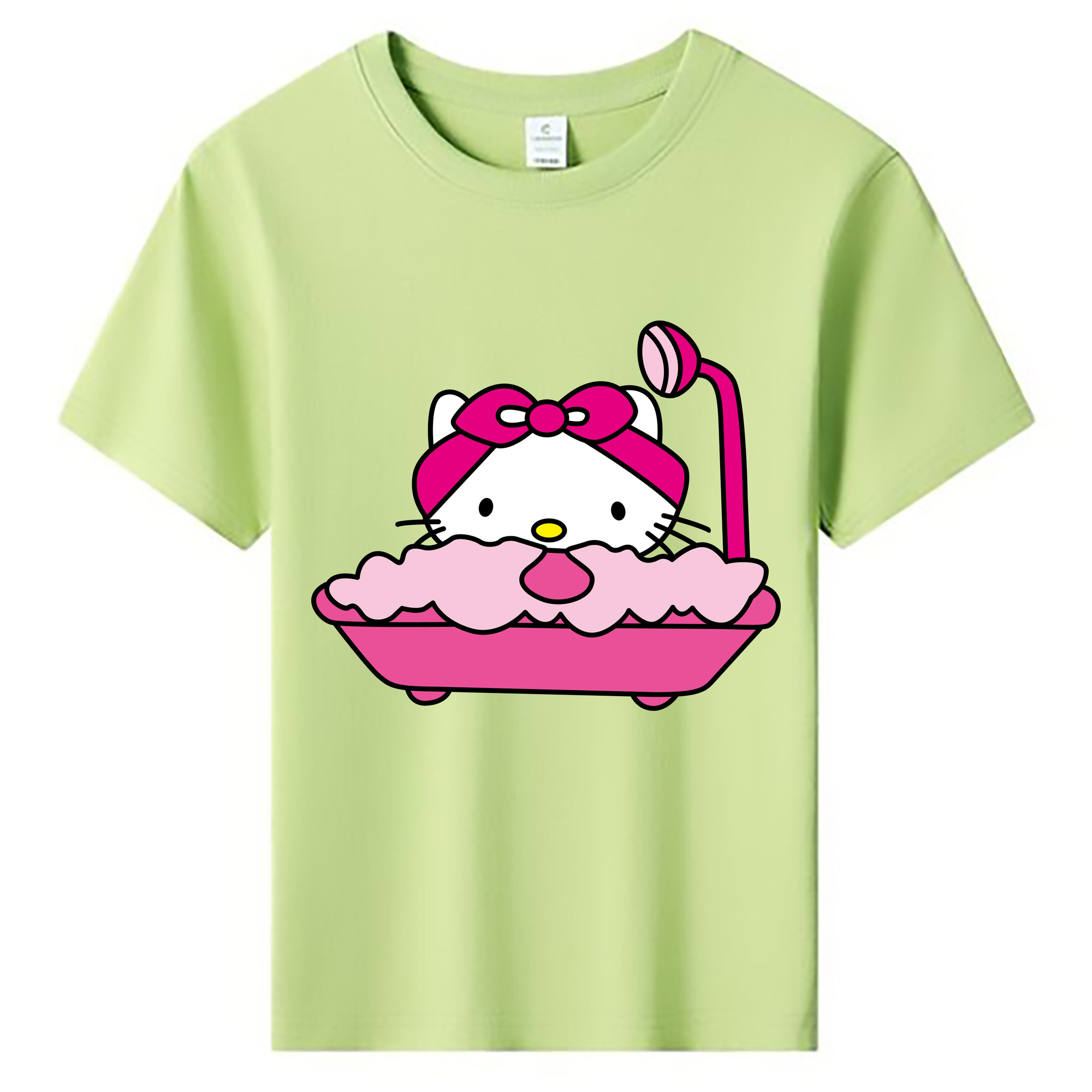 （画像用） Hello Kitty ハローキティ 綿100％キッズTシャツ（フロントプリント）